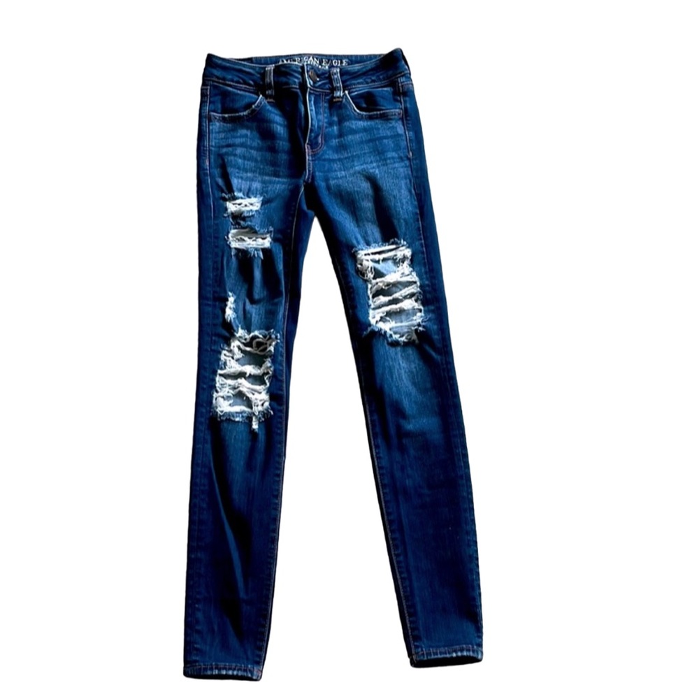 Women’s dark blue American Eagle stretchy jeggings